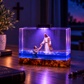 Jesus Saves Peter Resin Light